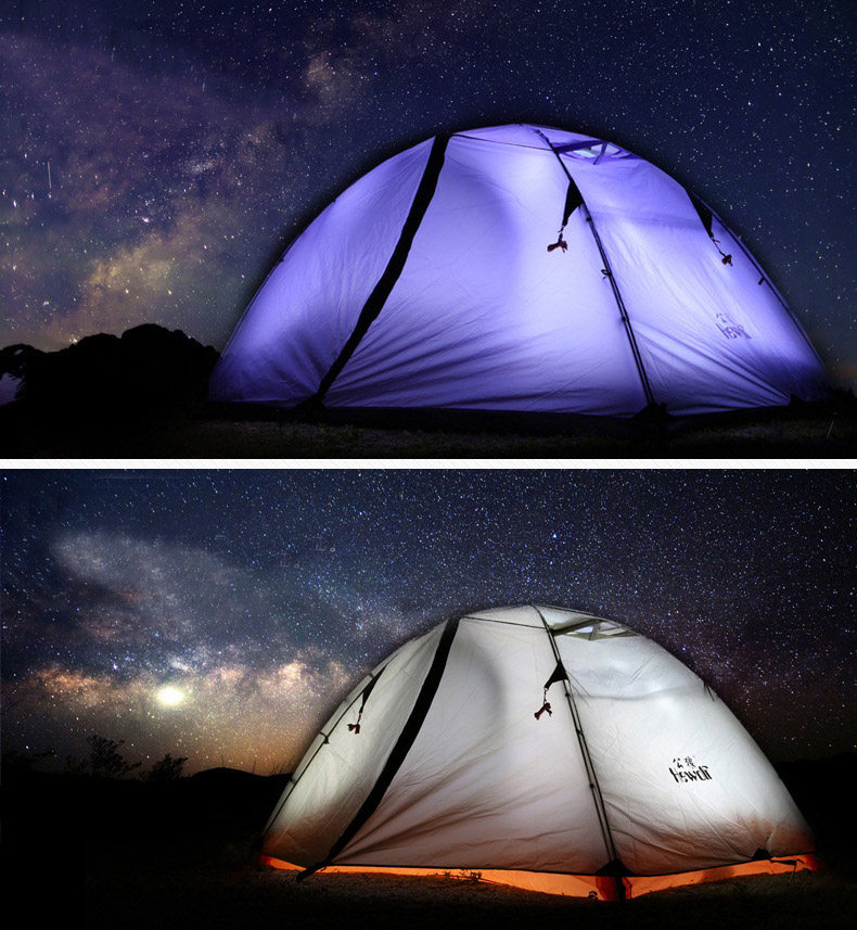 Cheap Goat Tents Hewolf Outdoor Professional Double layer Tent Wild Snow Mountain Camping Equipment Multi Person Ultra light Snow Skirt Tent 2.8g Tents 
